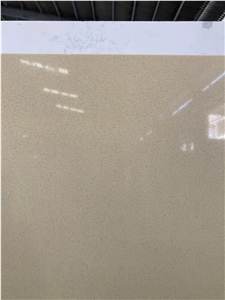 Golden Beige Quartz Tiles & Slabs Engineered Stone