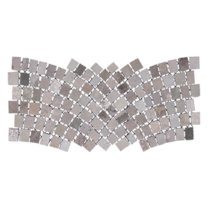 Constrasting Arch Basalt Mesh Paver