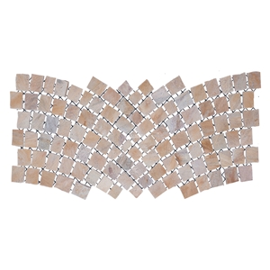 Contrasting Arch Yellow Quartzite Paver Mesh