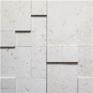 Crema French Pattern Mosaic Mesh Back