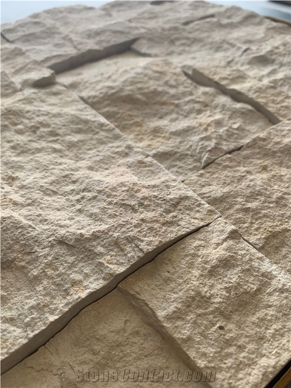 Crema Limestone Wall Panel Ledge Stone