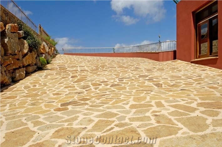 Morisca Gold Quartzite Ochrestone Flagstones