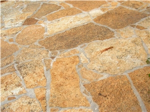Morisca Gold Quartzite Ochrestone Flagstones