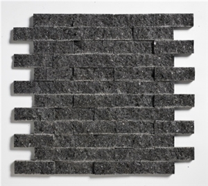 Nero Absoluto Split Face Mosaic Mesh Back