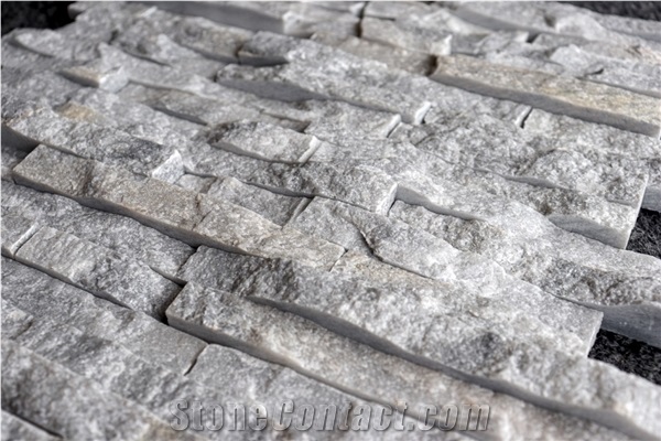 Platinum Split Face Mesh Wall Stone Mosaic Tiles