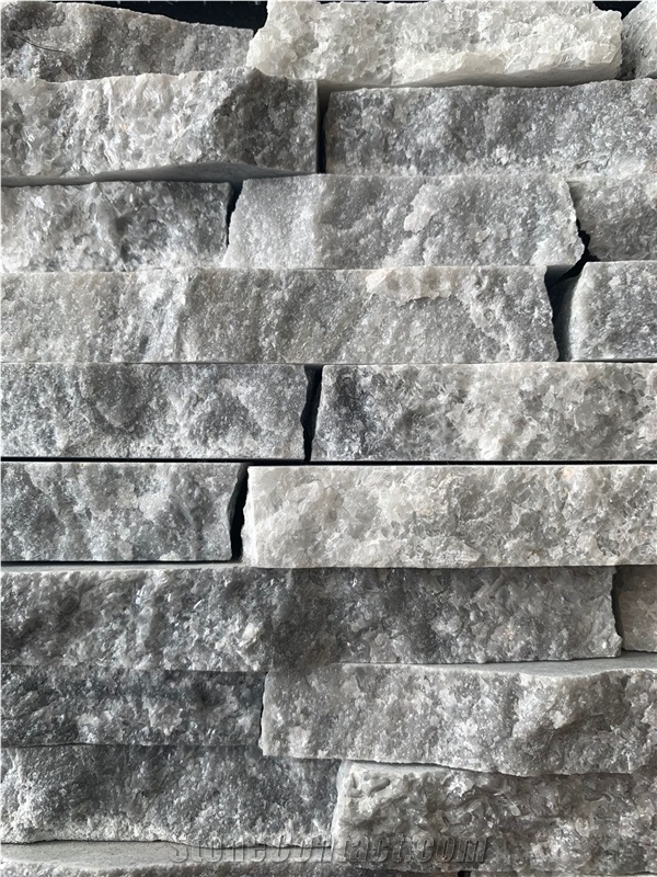 Platinum Split Face Mesh Wall Stone Mosaic Tiles