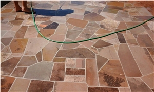 Vulcano Basalt Crazy Paving Flagstones