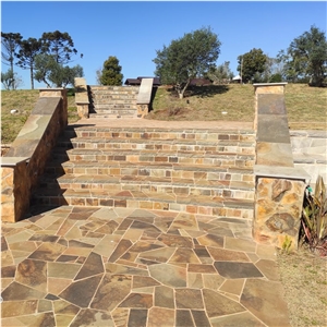 Vulcano Basalt Crazy Paving Flagstones