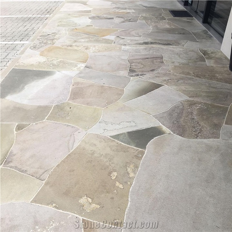 Vulcano Basalt Crazy Paving Flagstones