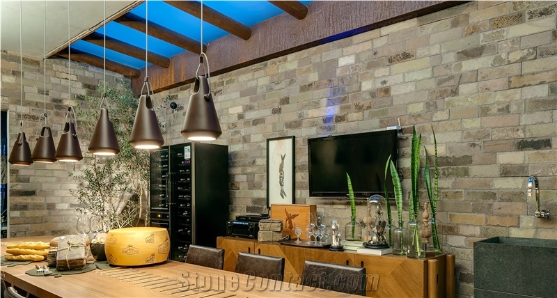 Vulcano Basalt Mushroom Wall Tile