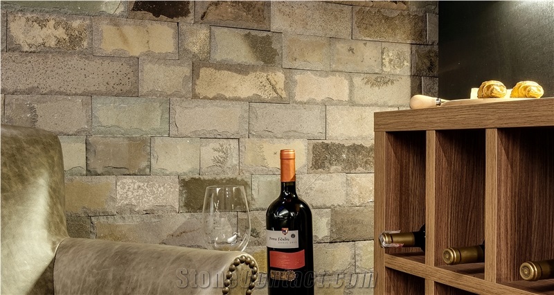 Vulcano Basalt Mushroom Wall Tile