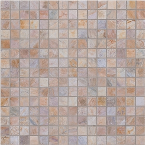 Yellow Quartzite Mesh Paver Cobbles