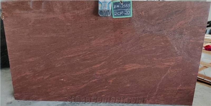 Red Multicolor Granite Slabs