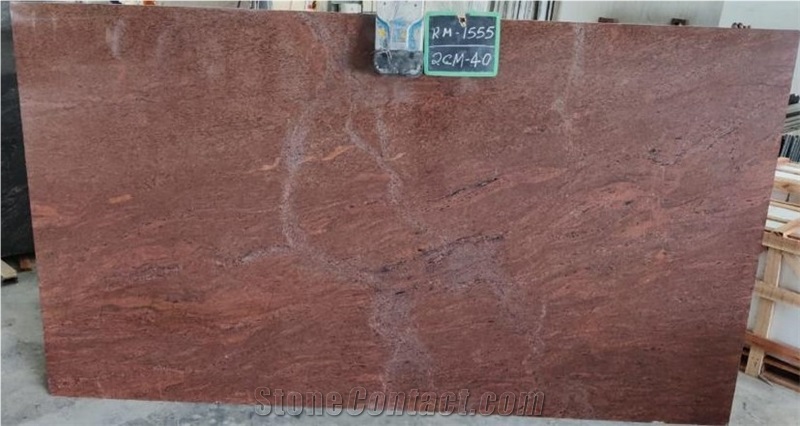 Red Multicolor Granite Slabs
