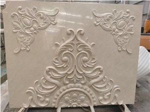Interior Stone Laser Low Relief Marble Wall Relief Sculpture