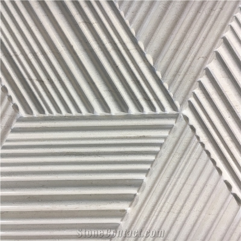 Interior Stone Laser Low Relief Marble Wall Relief Sculpture