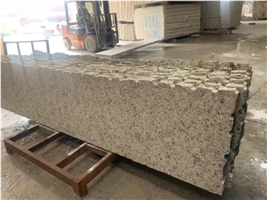 Leathered Granite Slab Giallo Santa Exotic Slab Wall Tile