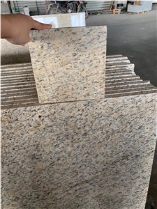 Leathered Granite Slab Giallo Santa Exotic Slab Wall Tile