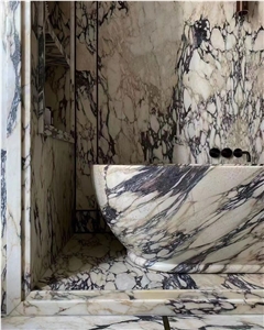 Luxury Stone Bath Wall Tile Marble Calacatta Paonazzo Floor
