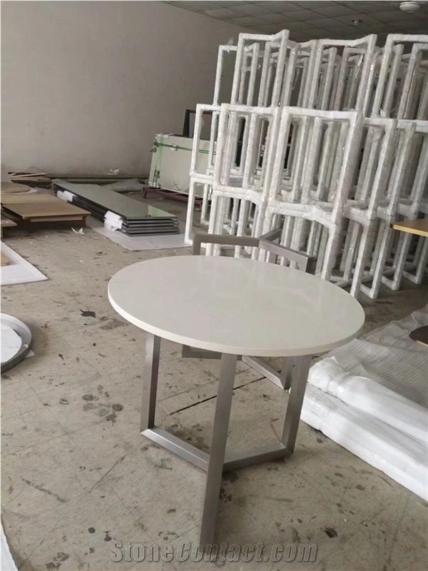 Marble Interior Round Dining Table Stone Home Cafe Furniture