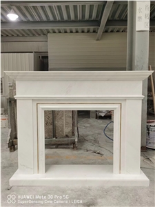 Sculptured Onyx Indoor Fireplace Mantel Stone Fireplace
