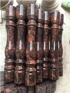 Stair Stone Balusters Granite Absolute Black Balustrade Pier