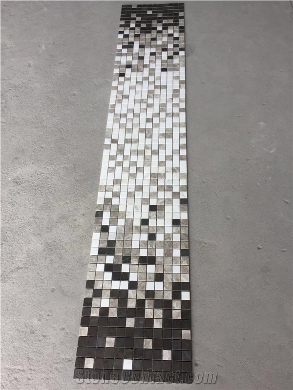 Stone Floor Mosaic Design Tile Tumbled Quartzite Mosaic Tile