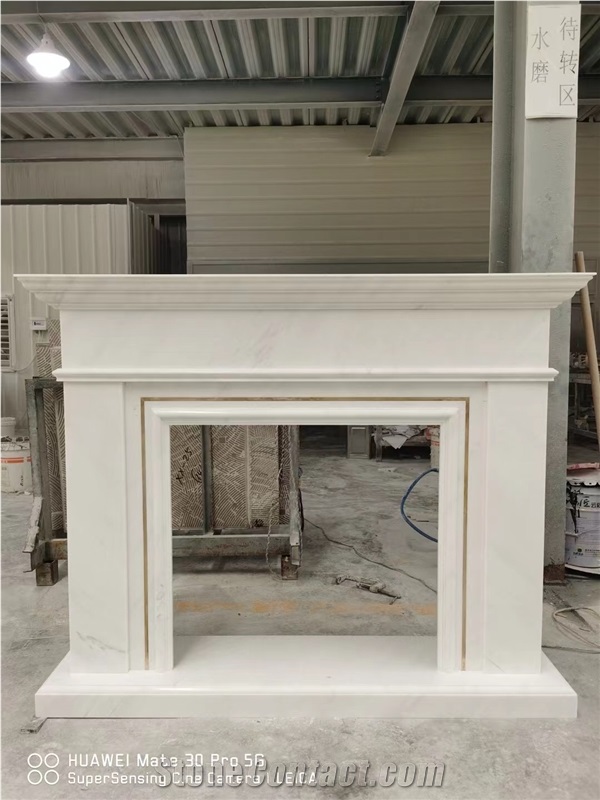 Stone Indoor Fireplace Mantel Marble Ariston Fireplace