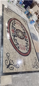 Stone Interior Waterjet Pattern Granite Floor Medallion