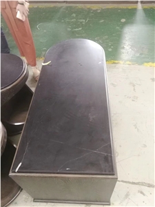 Stone Interiro Reception Desk Marble Marquina Office Table