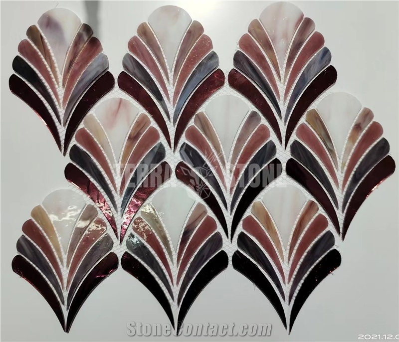 300*300Mm Multi Colors Mixed Art Glass Mosaic Tiles