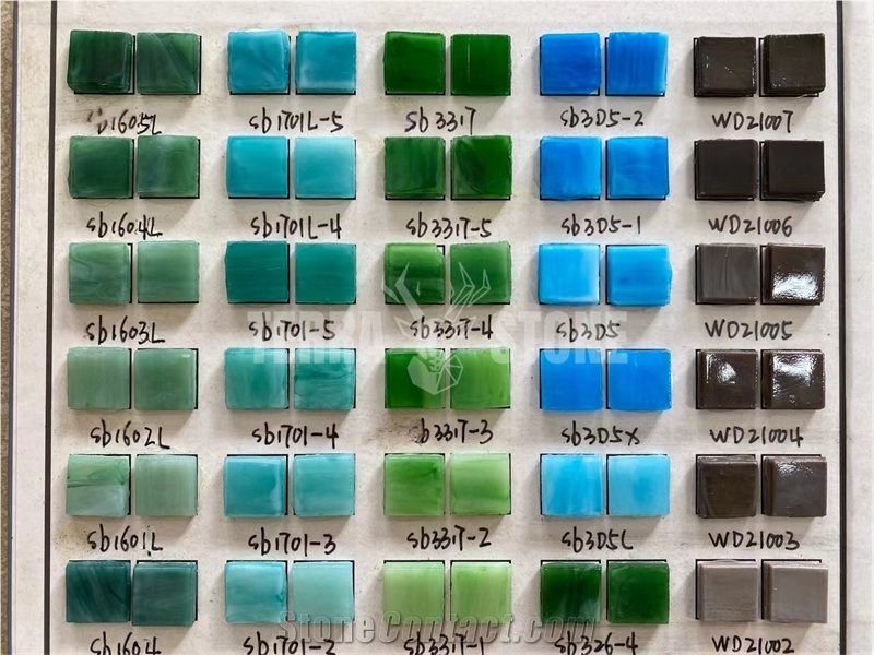 300*300Mm Multi Colors Mixed Art Glass Mosaic Tiles