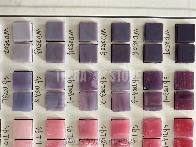 300*300Mm Multi Colors Mixed Art Glass Mosaic Tiles