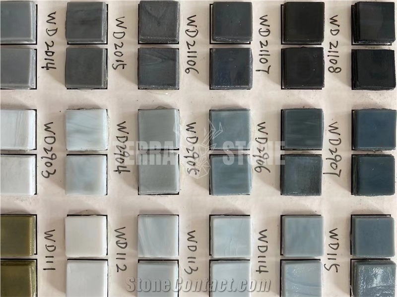 300*300Mm Multi Colors Mixed Art Glass Mosaic Tiles