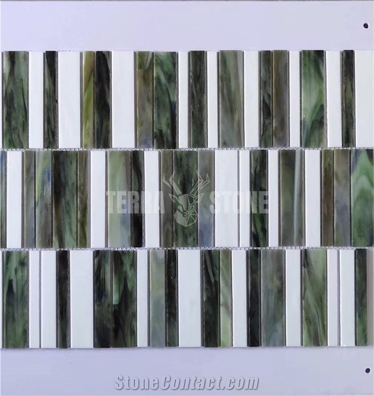 3Mm 4Mm 5Mm Thickness Stained Glass Mosaic Tiles