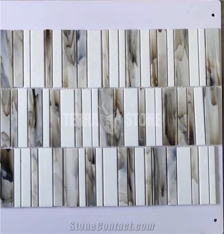 3Mm 4Mm 5Mm Thickness Stained Glass Mosaic Tiles