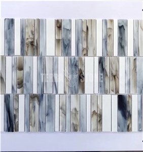 3Mm 4Mm 5Mm Thickness Stained Glass Mosaic Tiles