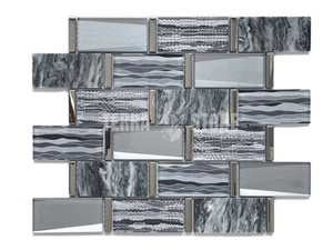 3X6 Subway Green Blue Crystal Glass Mosaic Tile Brick Tile