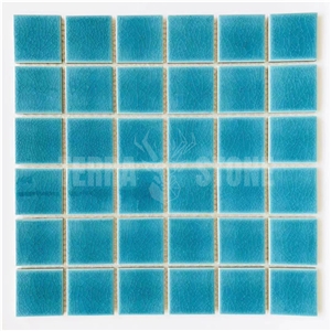 Ceramic Swimming Pool Tile For Hotel Pool Ice Crack Square