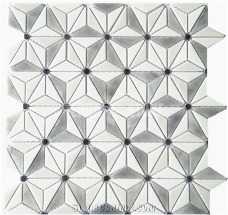 Complex Floral Pattern Stained Glass Mosaics From China