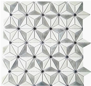 Complex Floral Pattern Stained Glass Mosaics From China