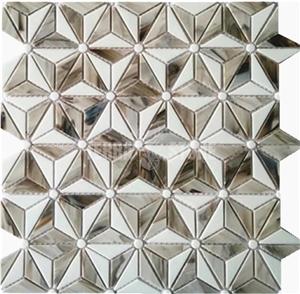 Complex Floral Pattern Stained Glass Mosaics From China