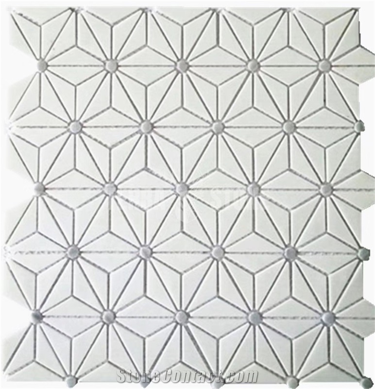 Complex Floral Pattern Stained Glass Mosaics From China