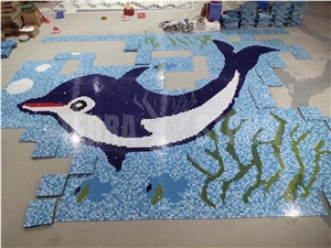 Custom Design Mural Tiles Outdoor Pool Ceramic Mosaic