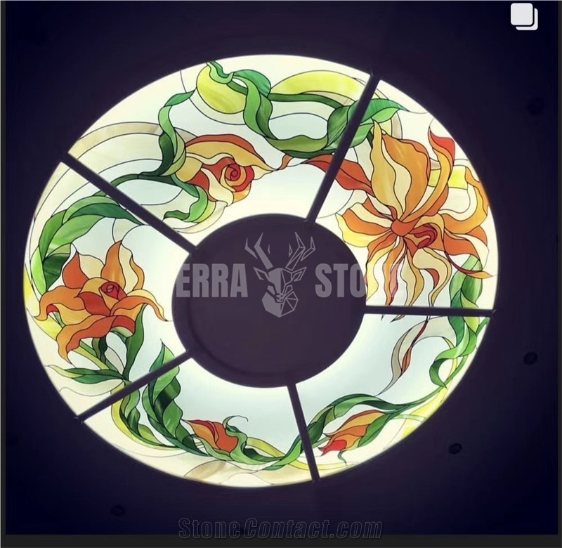 Customized Mosaic Pattern Glass Tile Art Wall Mural Glass Mosaic Pictures