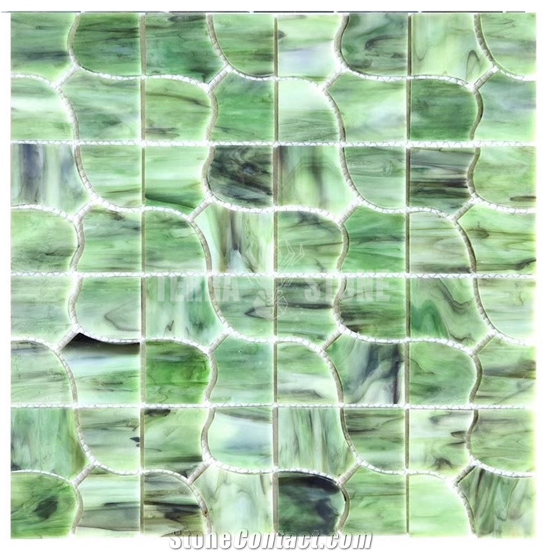 Design Tile Stained Glass Mosaic For Kitchen Backsplash