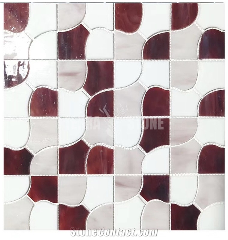 Design Tile Stained Glass Mosaic For Kitchen Backsplash