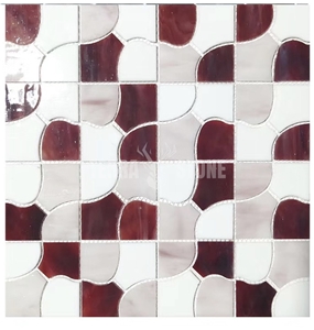 Design Tile Stained Glass Mosaic For Kitchen Backsplash
