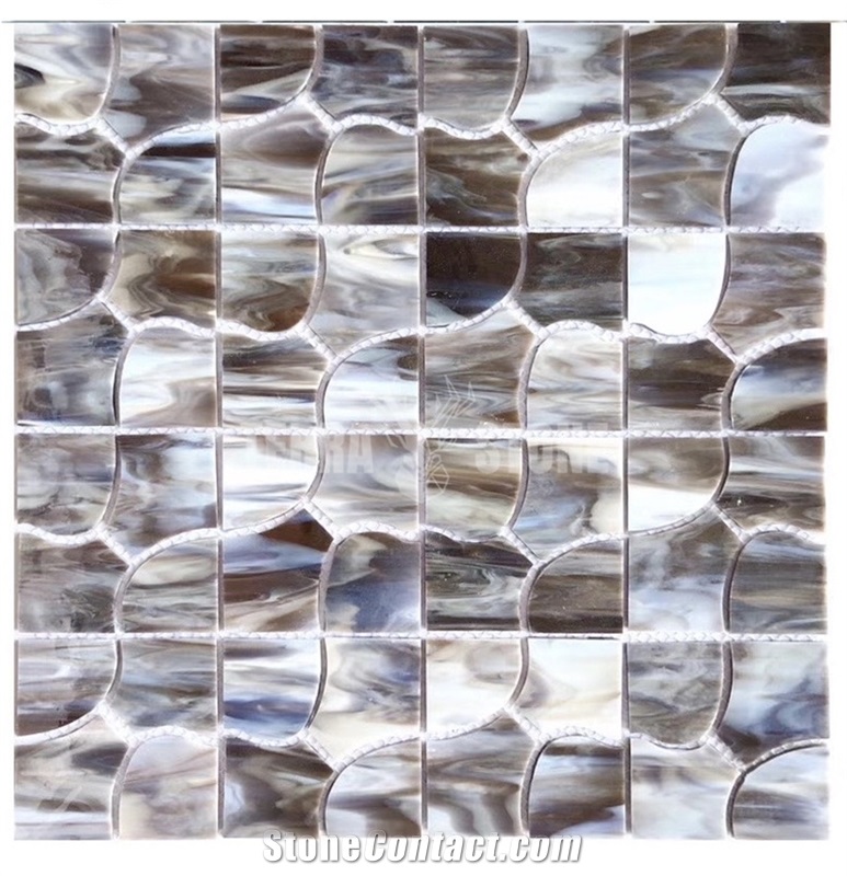 Design Tile Stained Glass Mosaic For Kitchen Backsplash