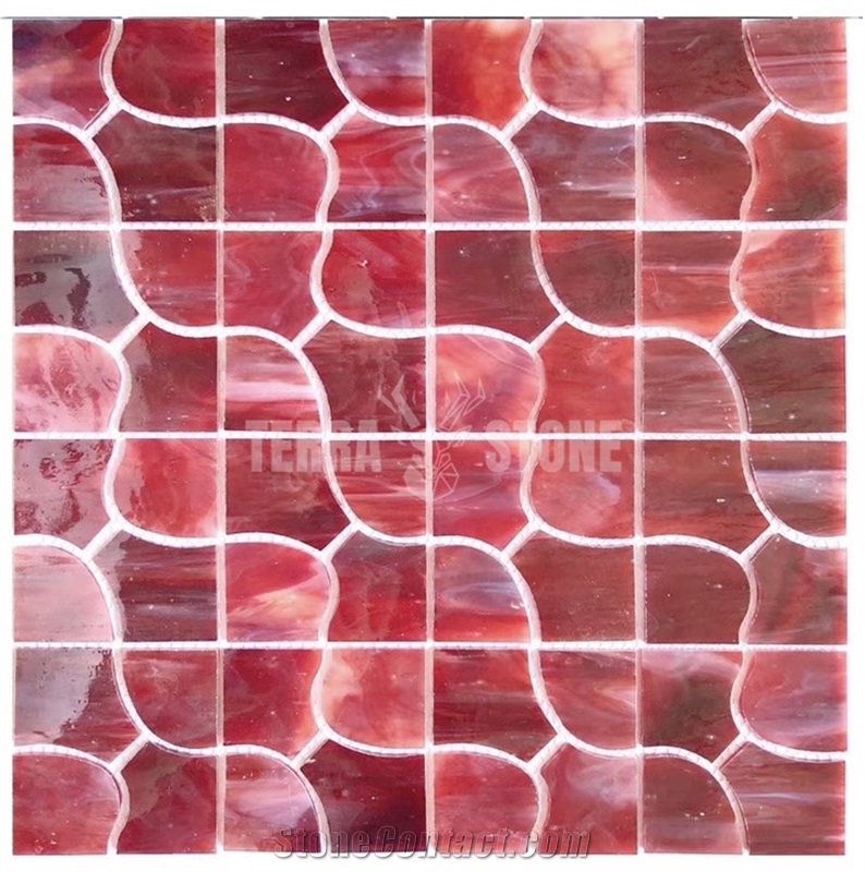 Design Tile Stained Glass Mosaic For Kitchen Backsplash
